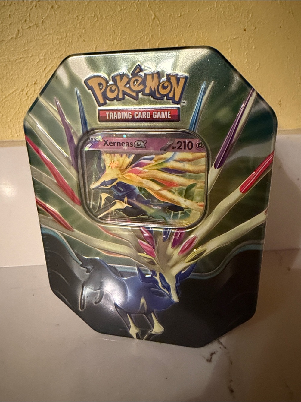 Pokemon TCG Xerneas ex Azure Legends Tin New Factory Sealed